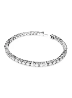 Bracelet Swarovski Matrix Tennis M_x005f_x000D_placage argenté