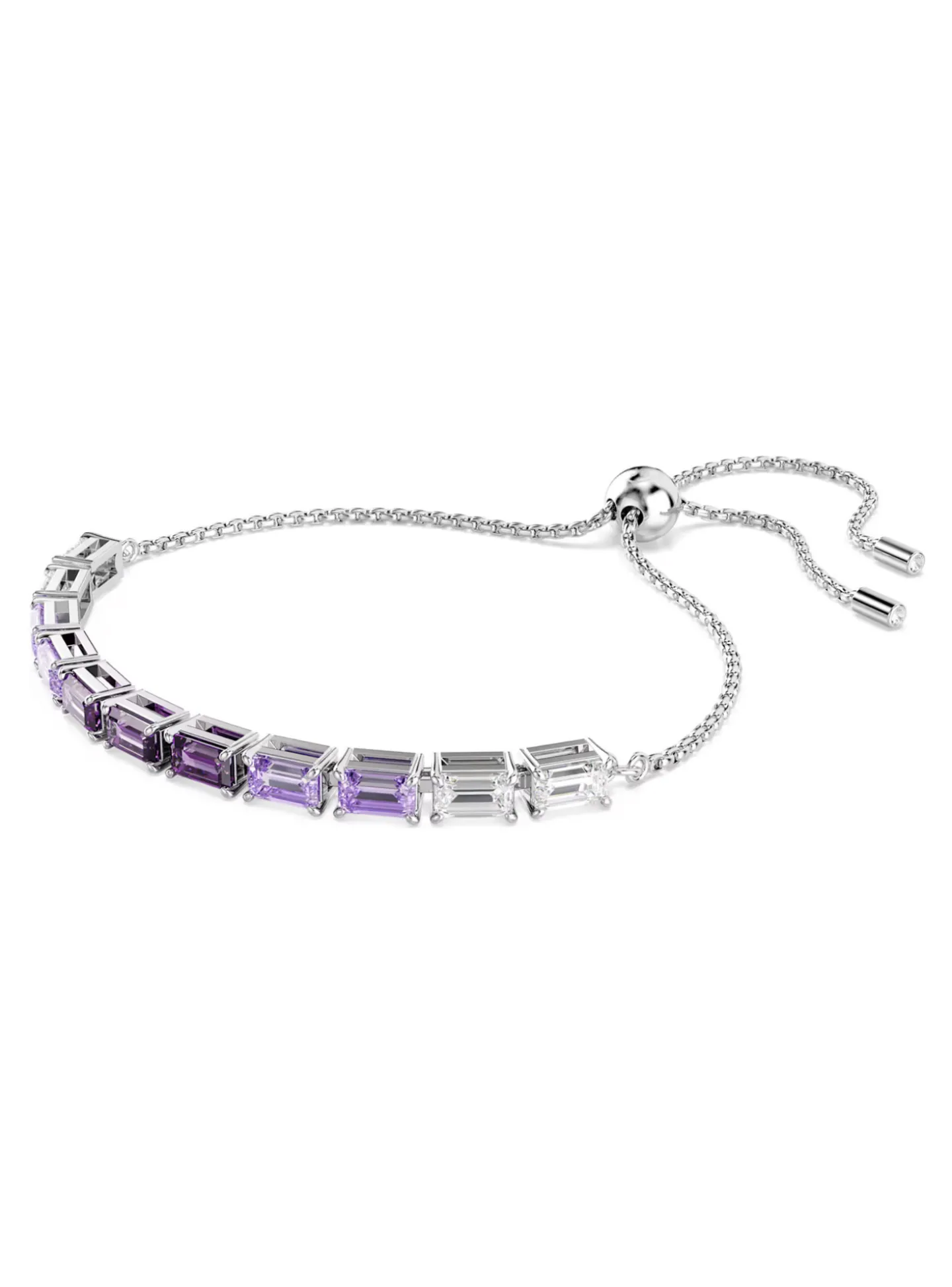 Bracelet Swarovski Tennis Matrix violet_x005f_x000D_taille baguette
