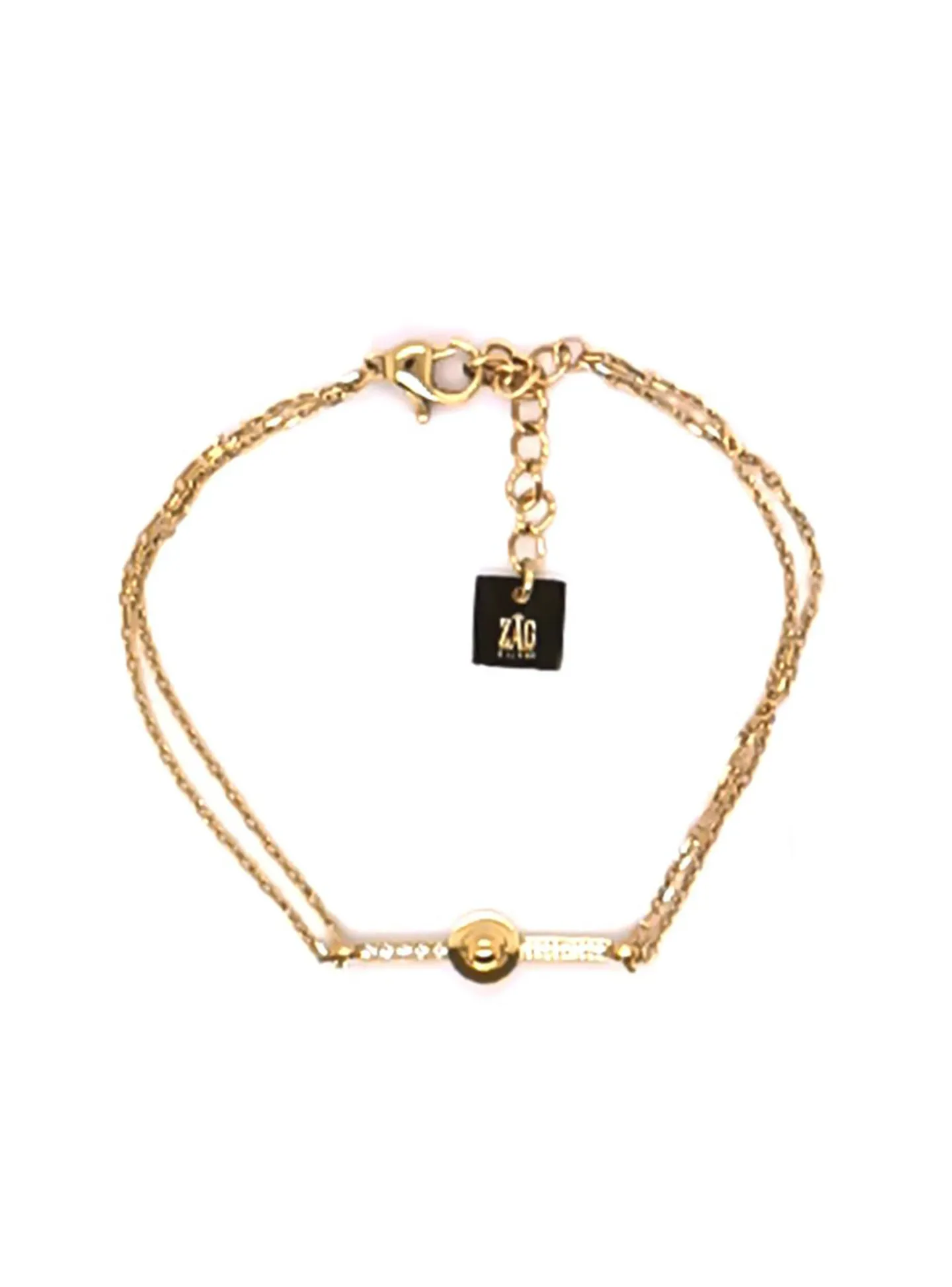 Bracelet Zag Bijoux acier et barette oxydes