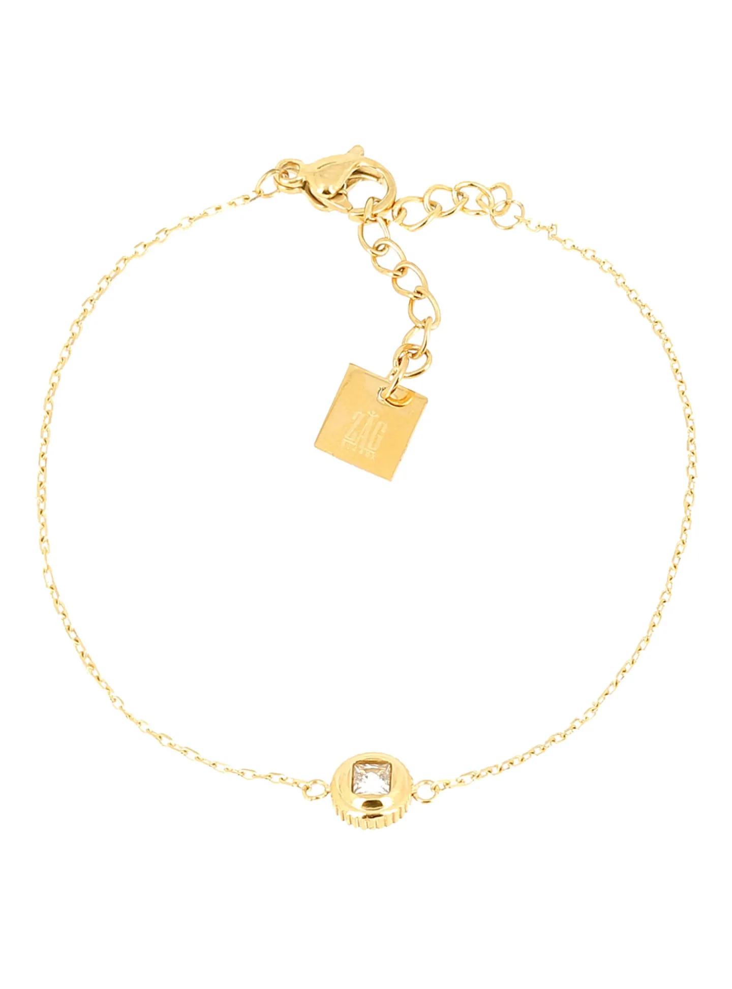 Bracelet Zag Bijoux Aiden acier doré