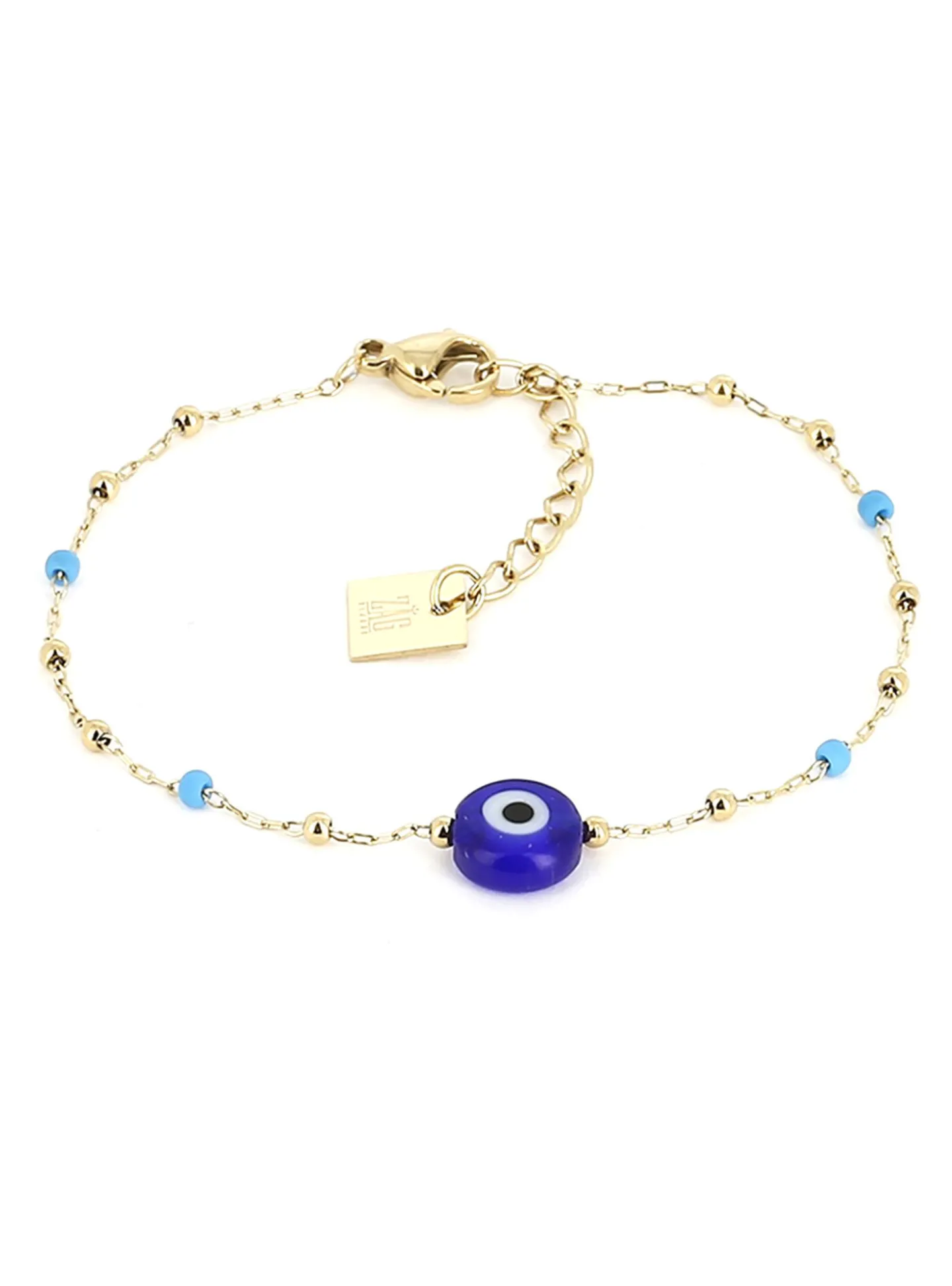 Bracelet Zag Bijoux Bodrum oeil bleu