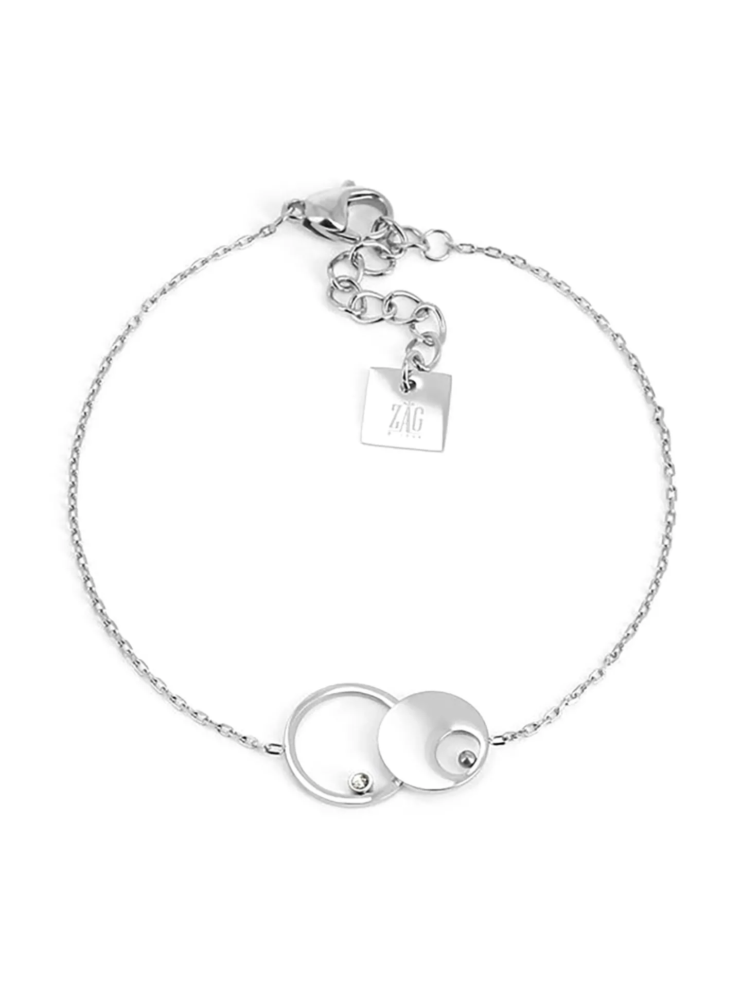 Bracelet Zag Bijoux Ceres acier zirconium