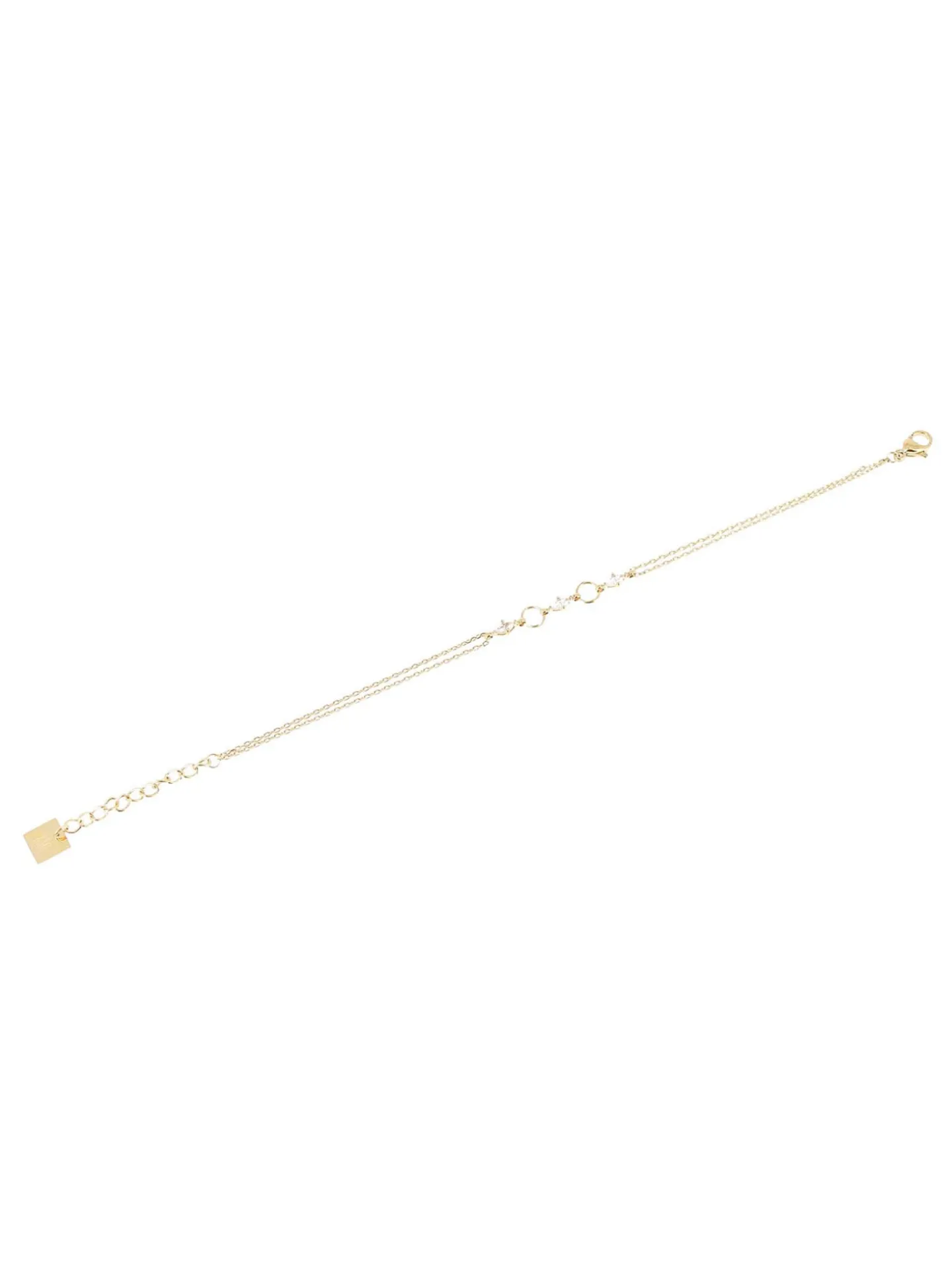 Bracelet Zag Bijoux Deneba acier doré oxydes