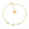 Bracelet Zag bijoux Enia acier doré OZ