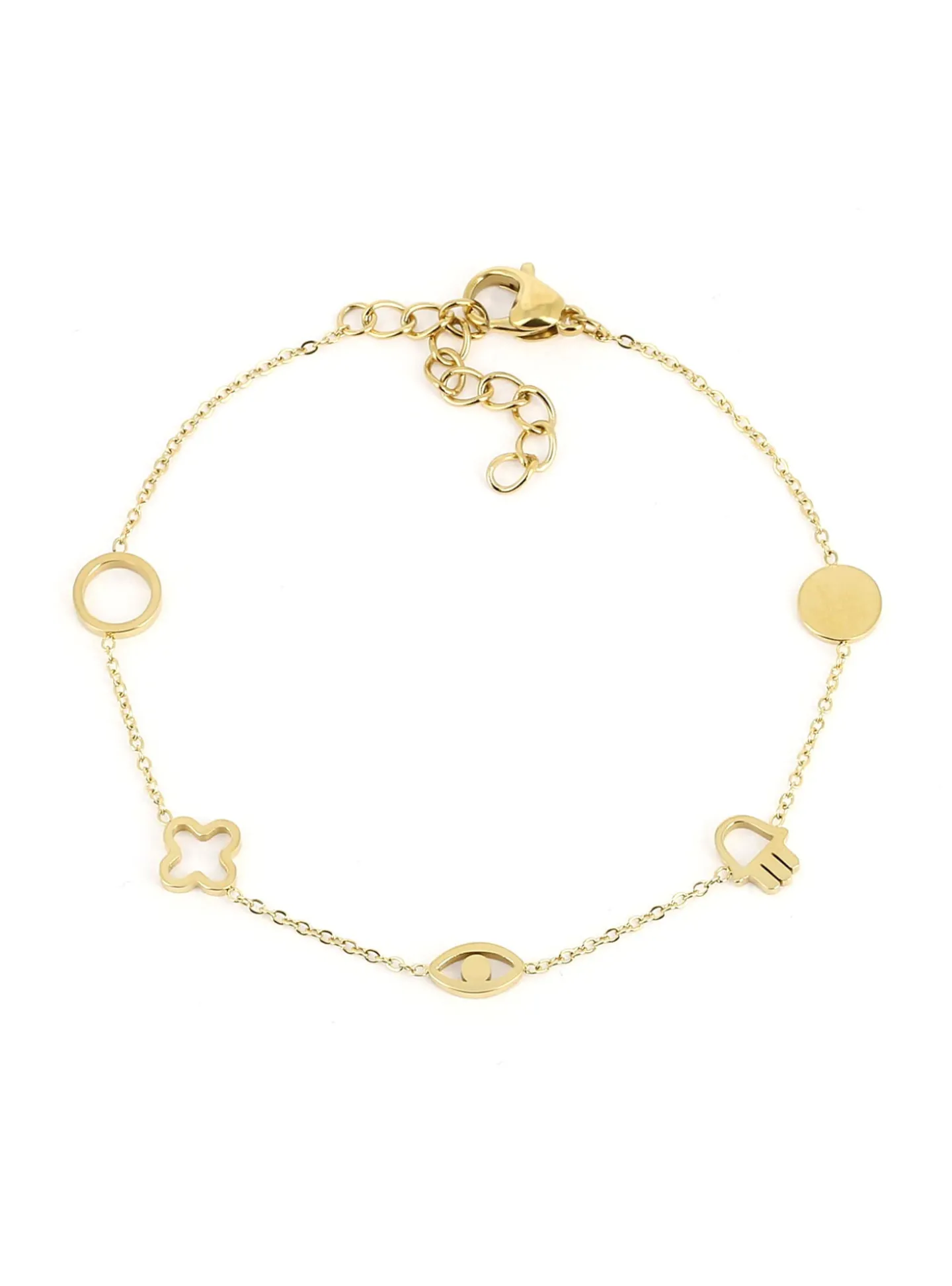 Bracelet Zag Bijoux Fares acier doré