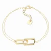Bracelet Zag Bijoux Gamma acier doré