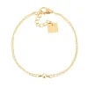 Bracelet Zag Bijoux Odile acier doré