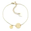 Bracelet Zag Bijoux pampille good luck acier doré