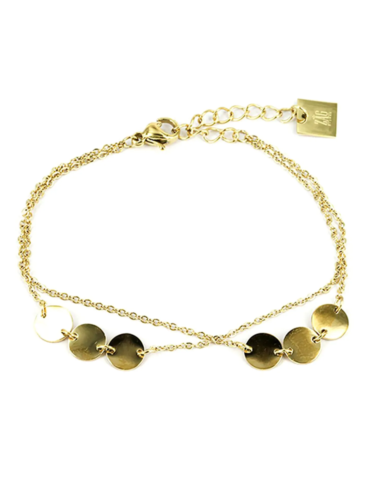 Bracelet Zag Bijoux Planet acier doré