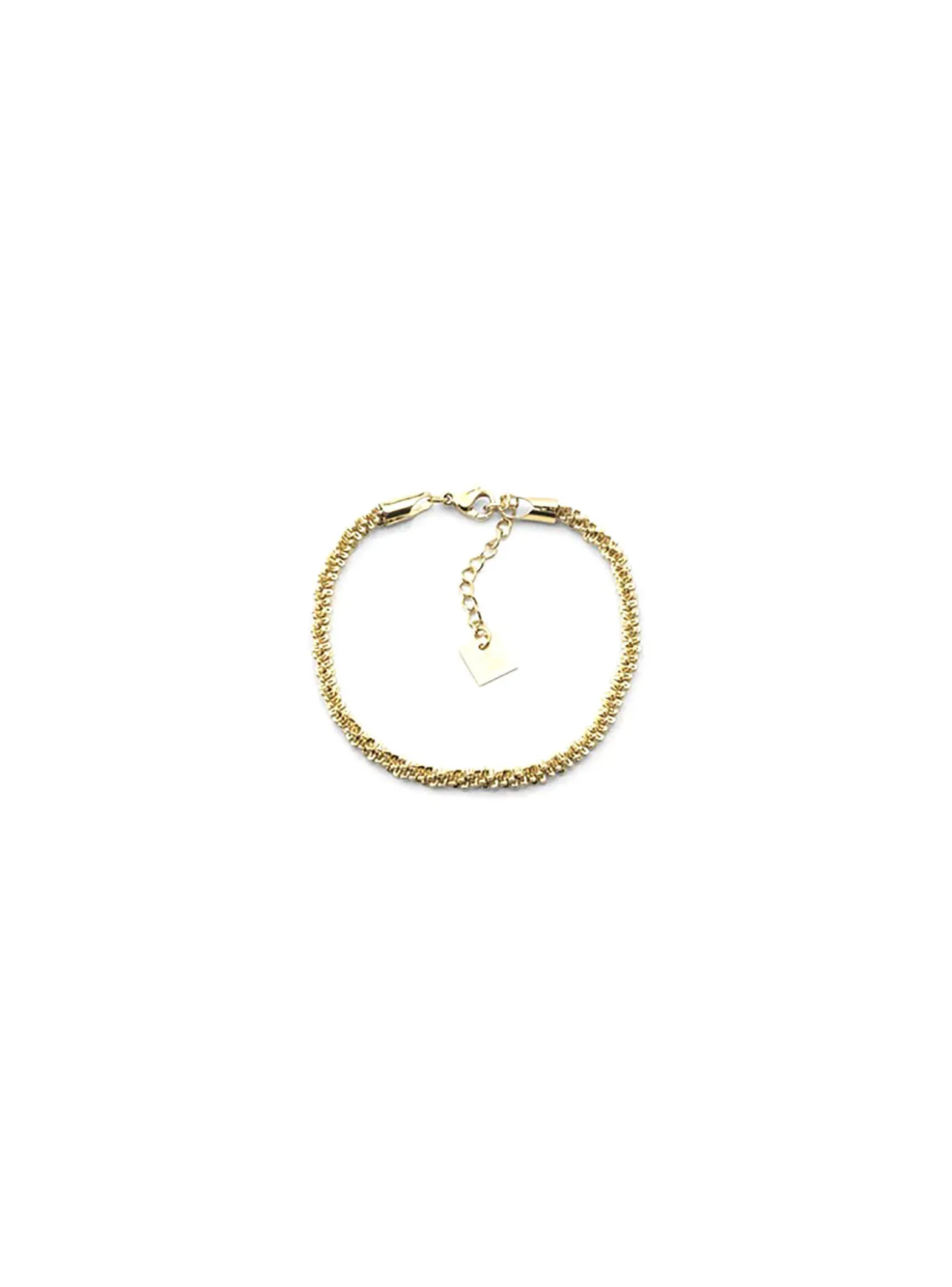 Bracelet Zag Bijoux Rice maille torsadée