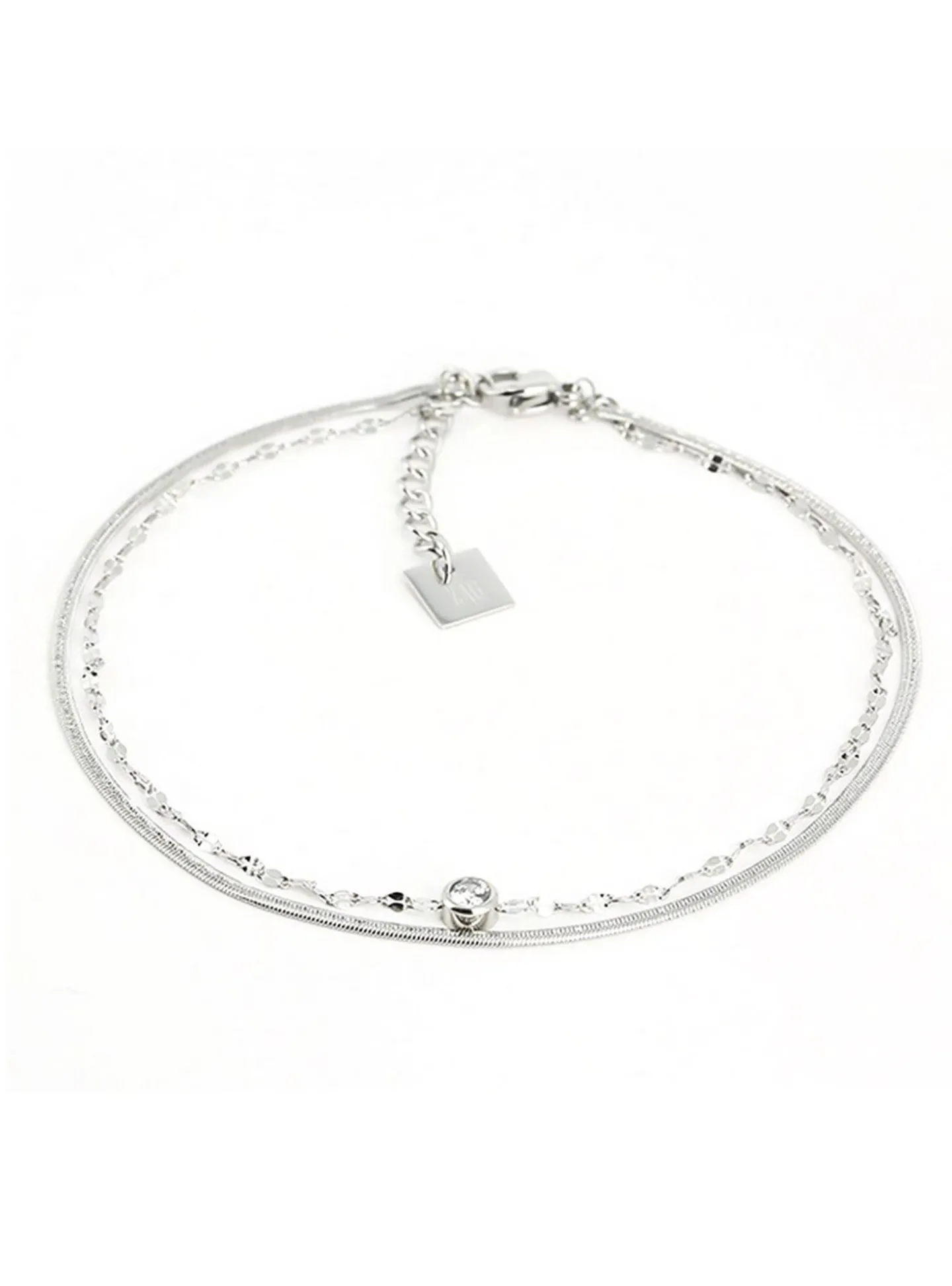 Bracelet Zag Bijoux Sabiha acier zirconium