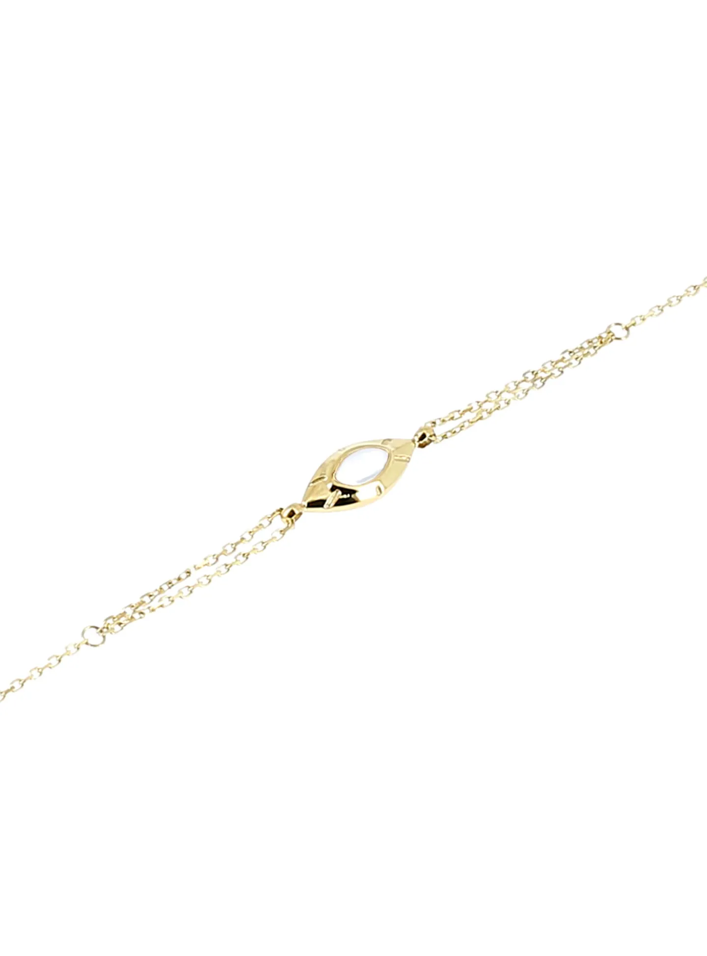Bracelet Zag Bijoux Simple orné navette nacre