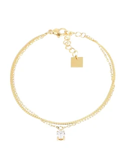 Bracelet Zag Bijoux Thaumas acier doré oxyde