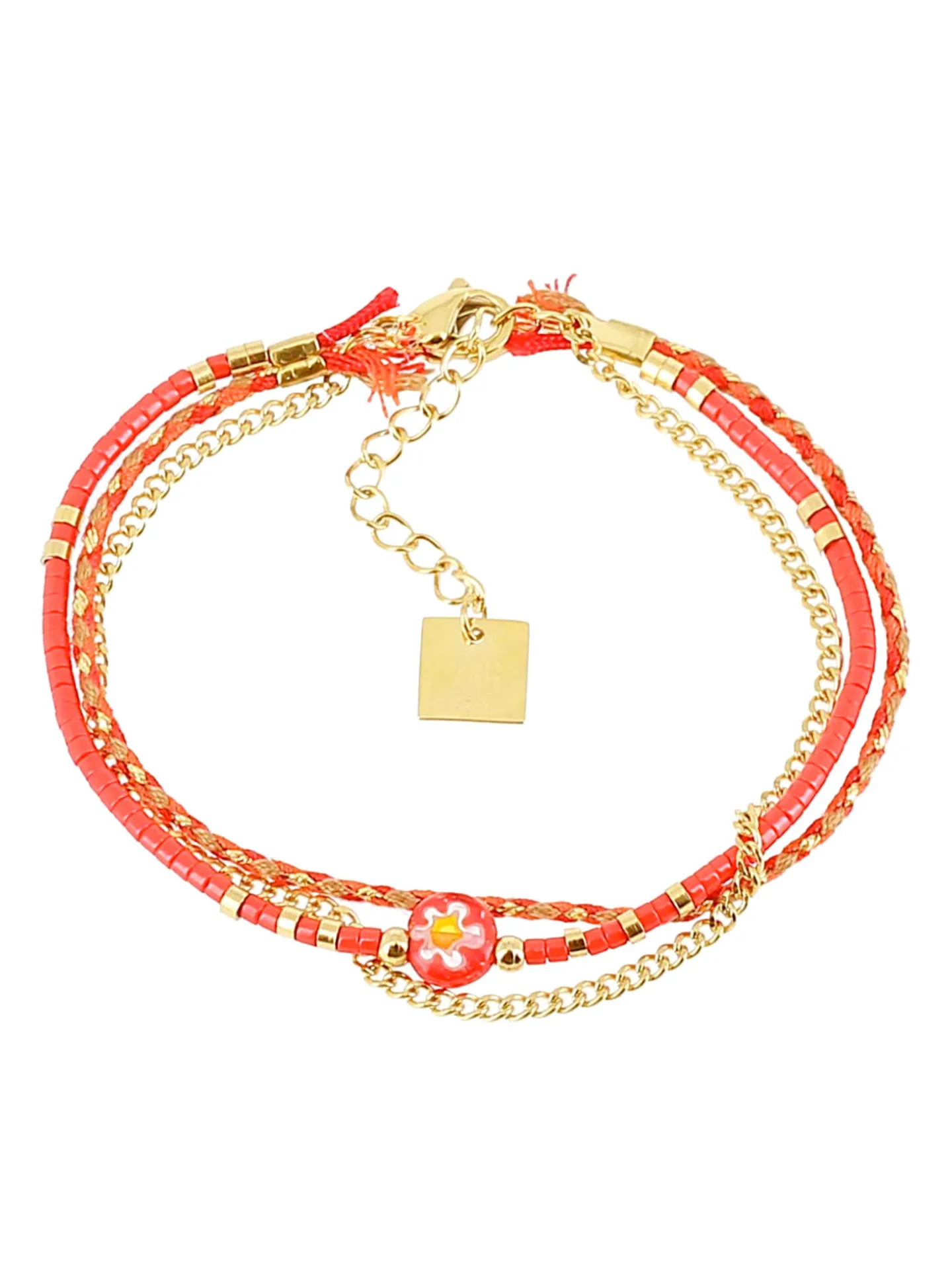 Bracelet Zag Bijoux Tondela rouge