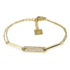 Bracelet Zag Bijoux Turing acier doré oxydes