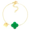 Bracelet ZAG Bijoux Vega trèfle vert