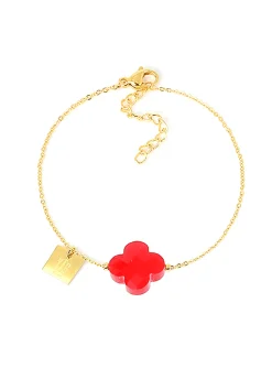 Bracelet Zag Bijoux Vega rouge transparent