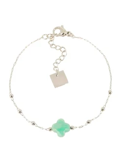 Bracelet Zag Bijoux Velasquez acier et amazonite