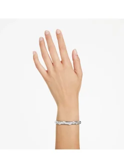 Bracelet-Jonc Swarovski Dextera blanc Taille M