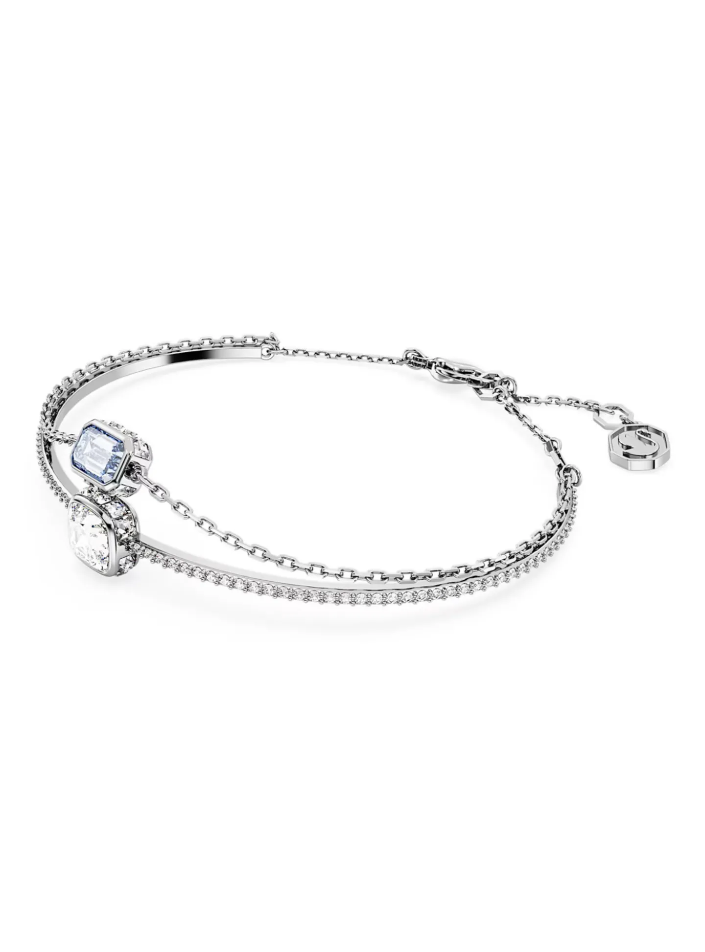 Bracelet-jonc Swarovski Stilla Blanc et bleu