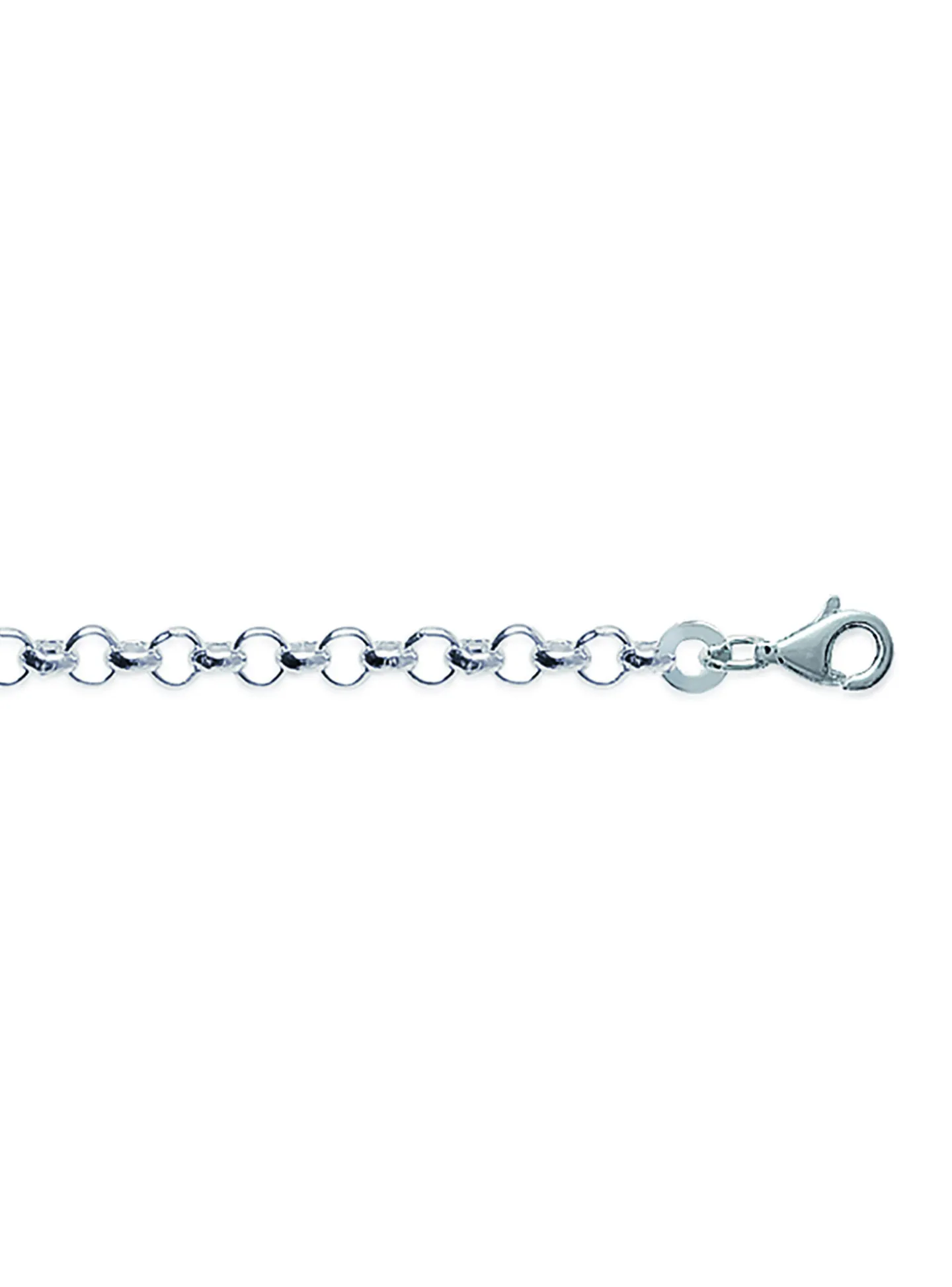 Chaine Brillaxis en argent maille jaseron