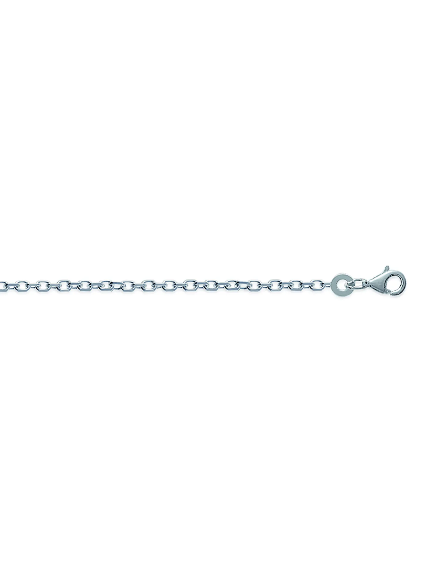 Chaine Brillaxis maille forçat argent 50 cm