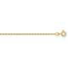 Chaine Brillaxis maille forçat or jaune 9 carats1.2 mm