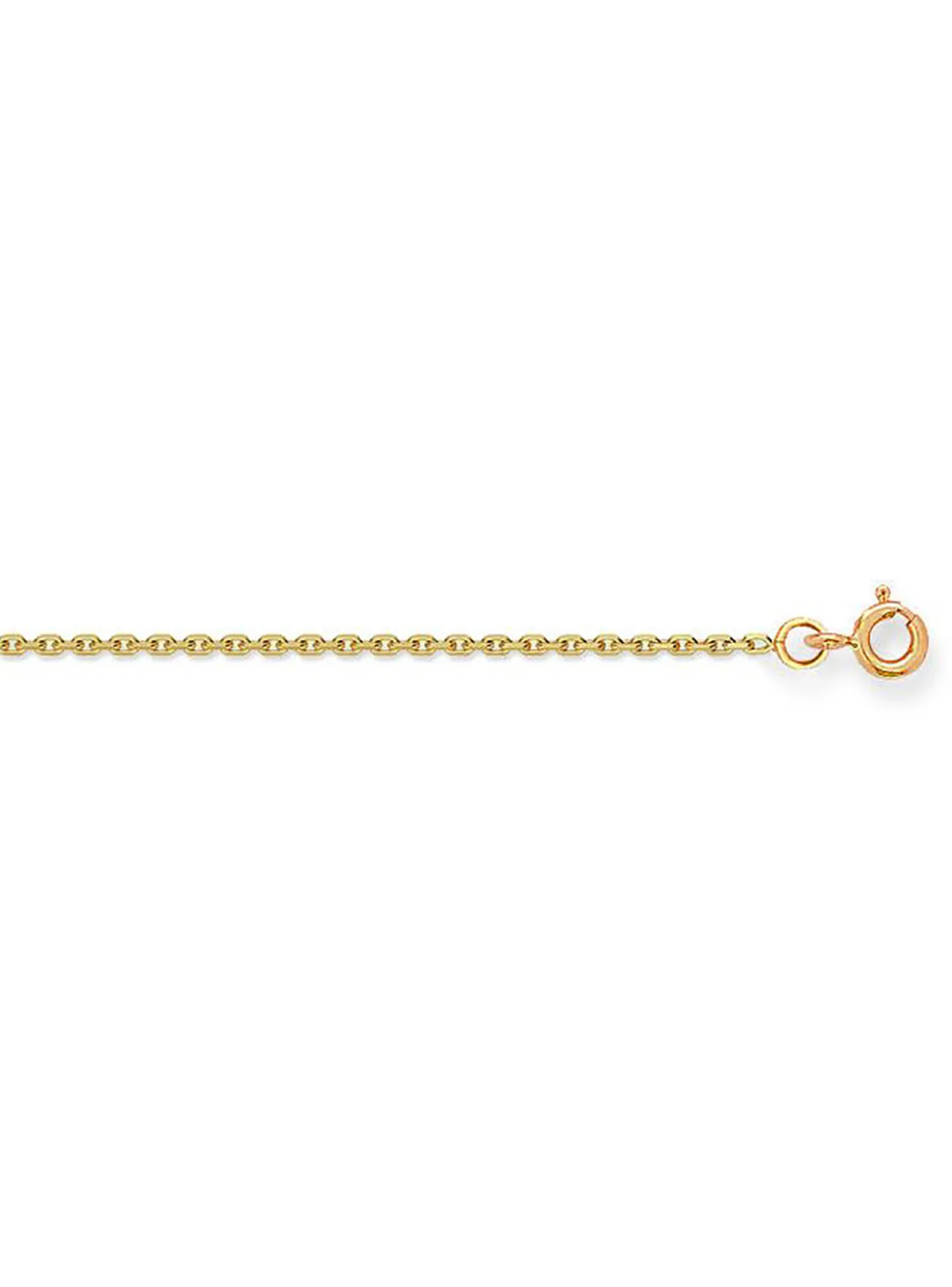 Chaine Brillaxis maille forçat or jaune 9 carats1.2 mm