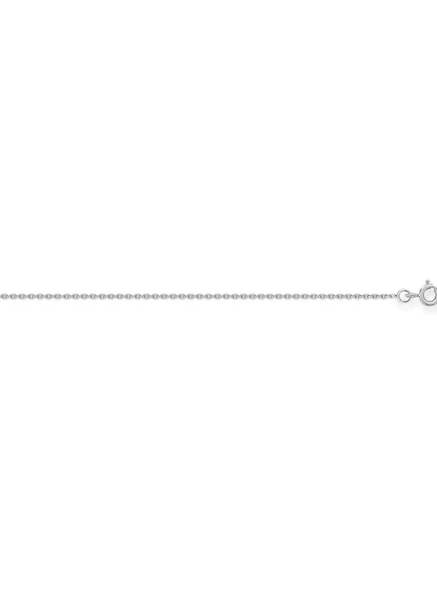 Chaine Brillaxis maille forçat or blanc 18 carats_x005f_x000D_1mm