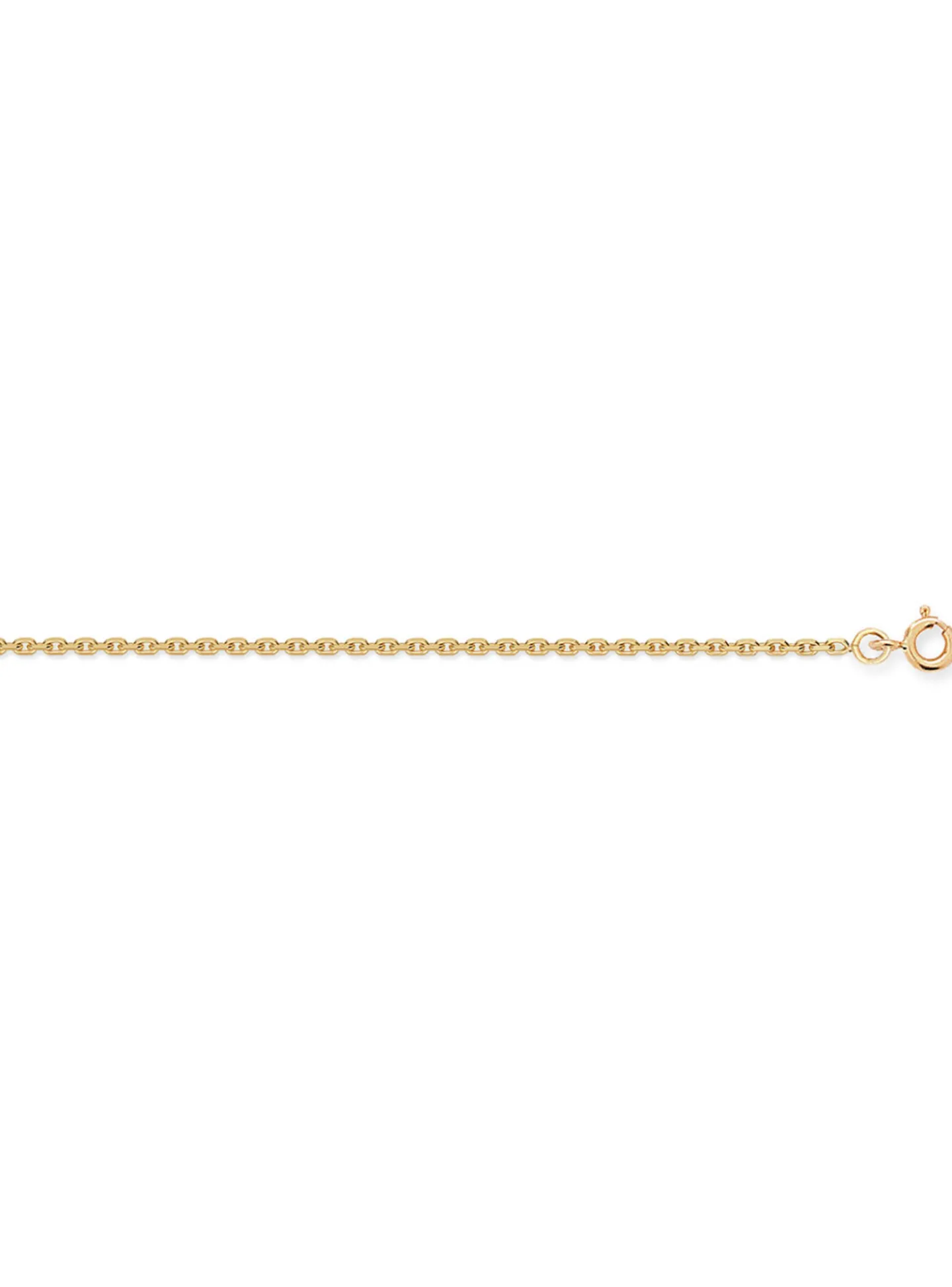 Chaine Brillaxis maille forçat or jaune 55 cm