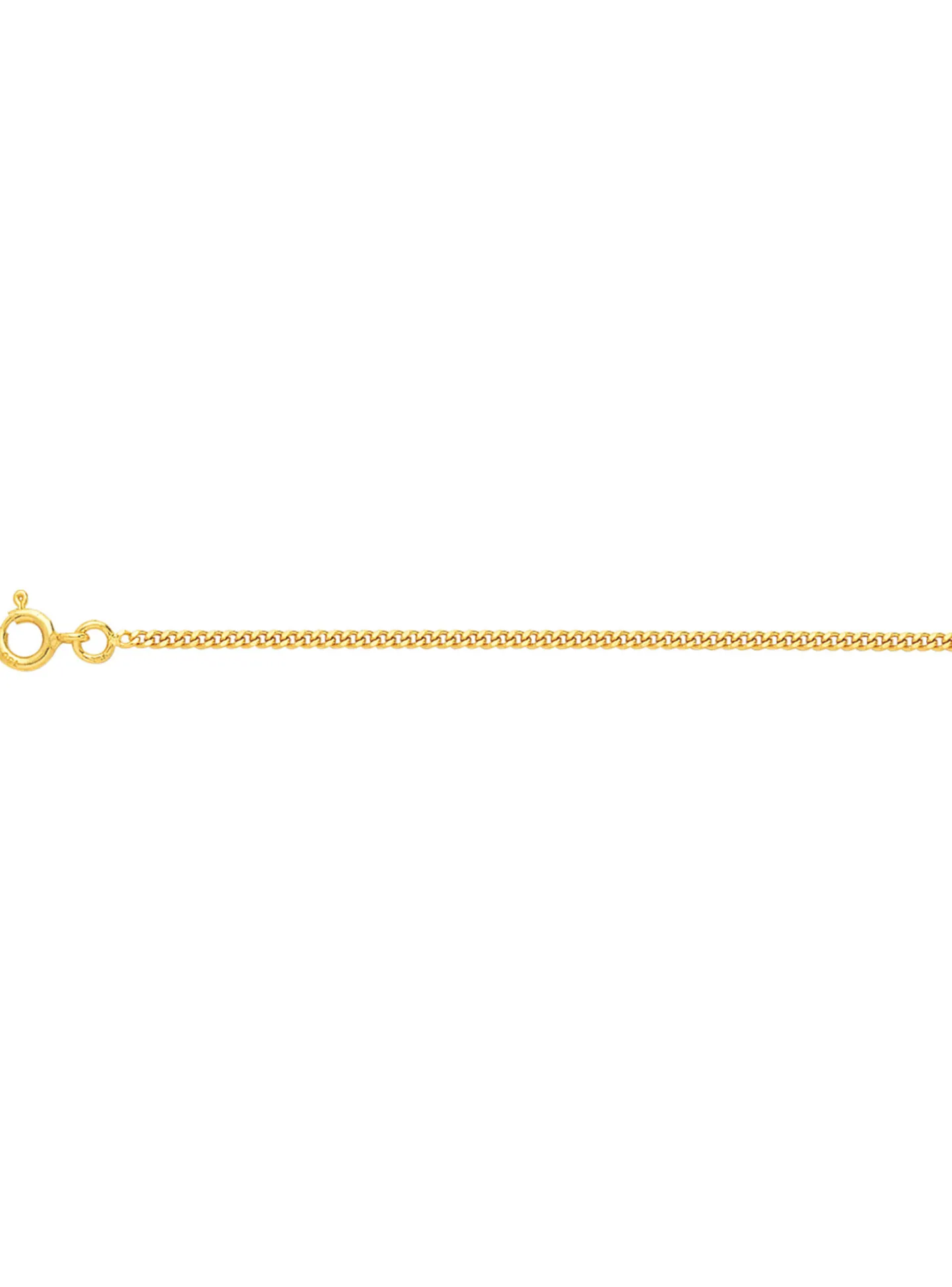 Chaine Brillaxis maille gourmette or 18 carats 60 cm