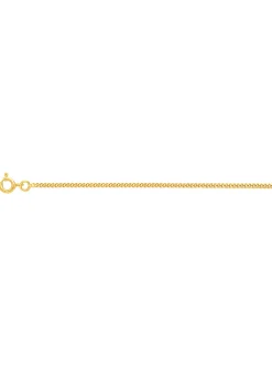 Chaine Brillaxis maille gourmette or 9 carats