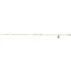 Chaine de cheville or jaune 18 carats pampille coeur