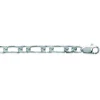 Chaine homme maille alternée 1/1 argent rhodié