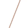 Chaine Les Georgettes dorée rose maille forçat