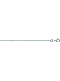 Chaine maille forçat argent rhodié 40 cm