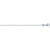 Chaine maille forçat en argent rhodié 45 cm