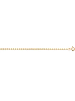 Chaine maille forçat or jaune 18 carats 1.6 mm