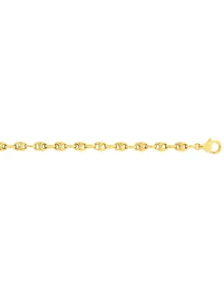 Chaine maille grain de café or jaune 9 carats