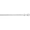 Chaîne Brillaxis argent maille gourmette 45cm