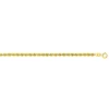 Chaîne Brillaxis corde creuse 2.7mm or jaune 9K