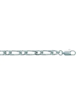 Chaîne Brillaxis homme maille gourmette_x005f_x000D_argent rhodié 55cm