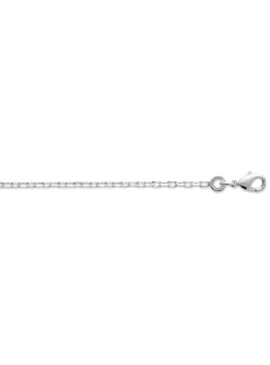 Chaîne Brillaxis maille forçat argent rhodié 45cm_x005f_x000D_1.9 mm