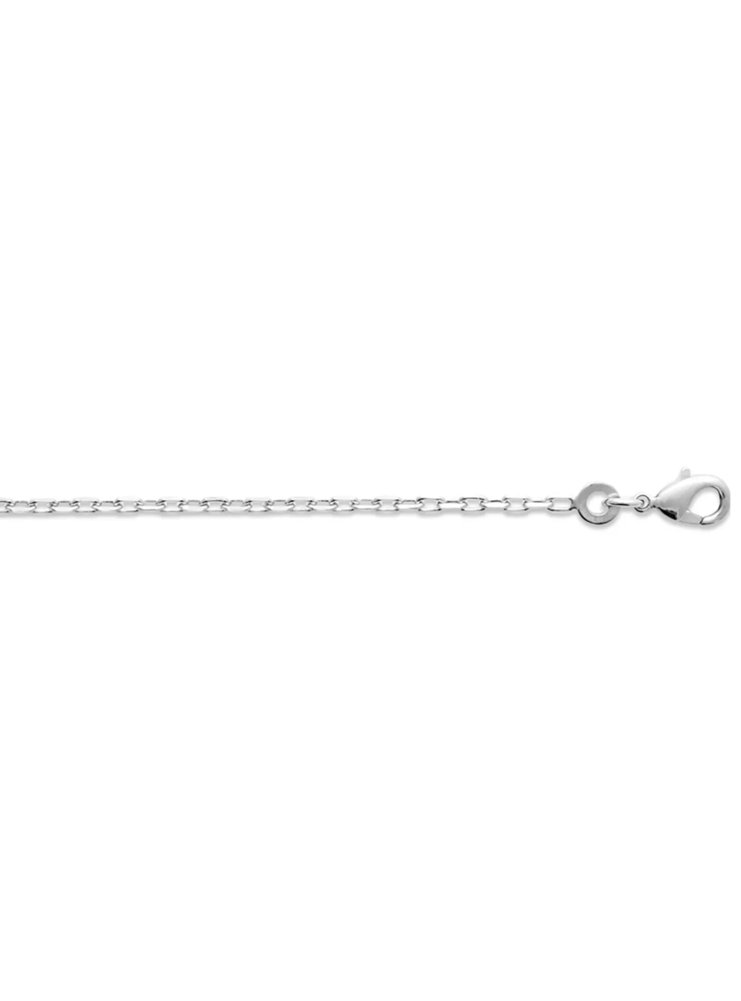 Chaîne Brillaxis maille forçat argent rhodié 45cm_x005f_x000D_1.9 mm