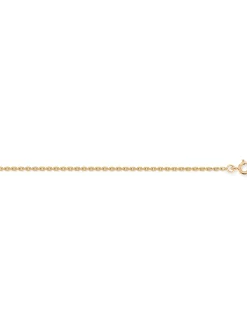 Chaîne Brillaxis maille forçat diamantée or 45 cm