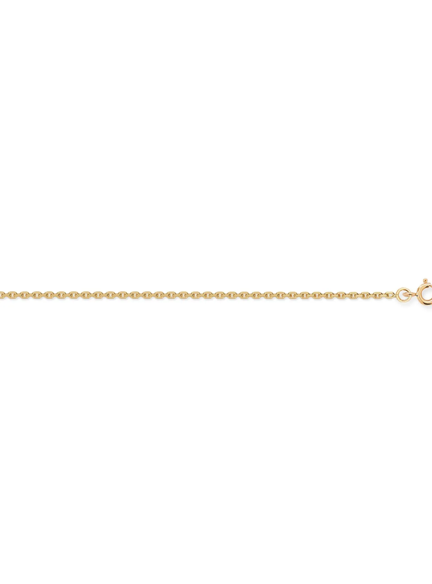 Chaîne Brillaxis maille forçat diamantée or 45 cm