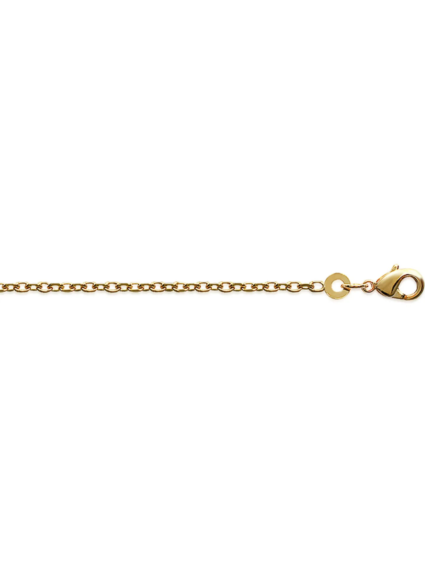 Chaîne Brillaxis maille forçat plaqué or 40cm