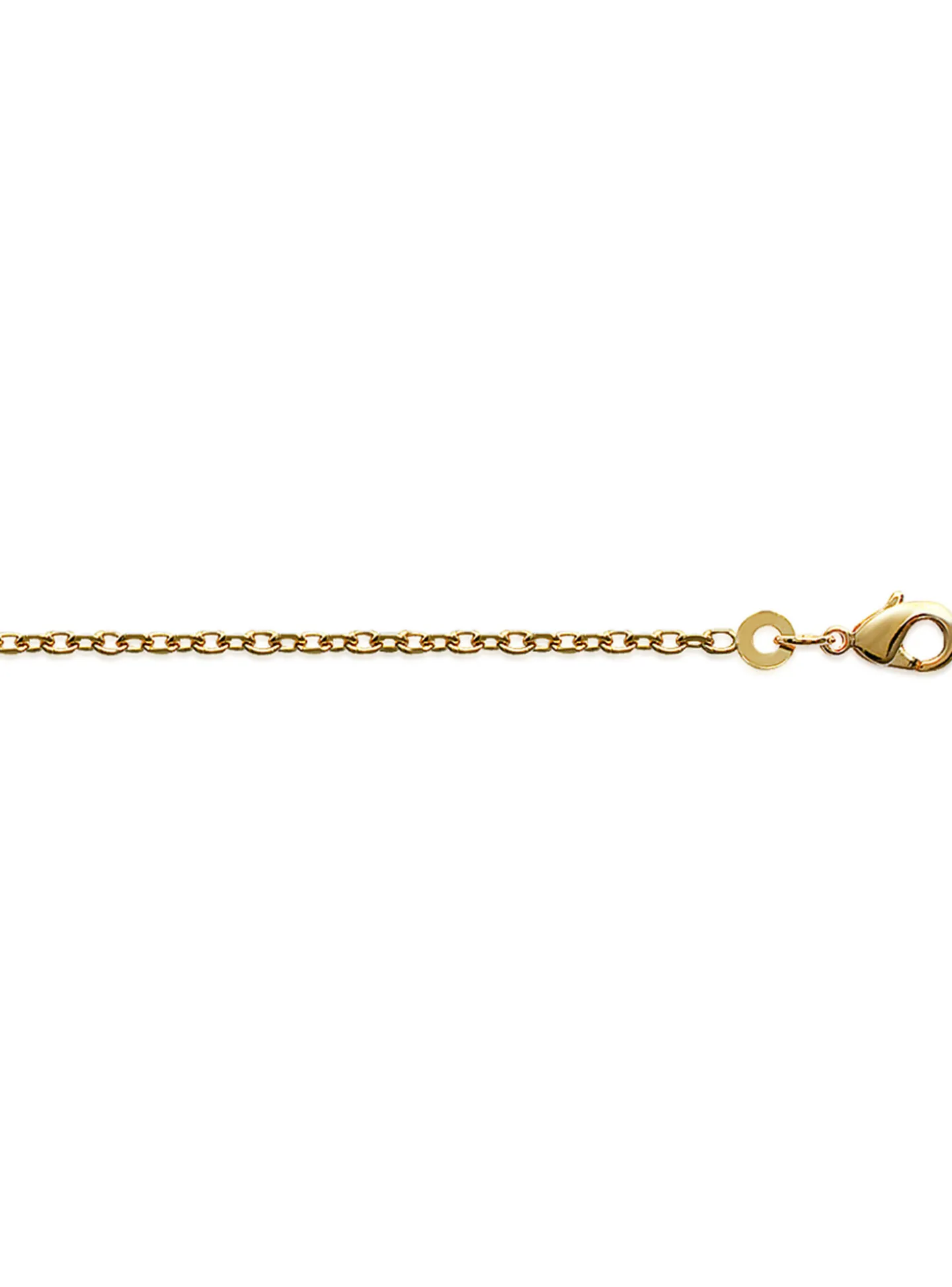 Chaîne Brillaxis maille forçat 50 cm plaqué or