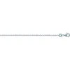 Chaîne Brillaxis maille forçat argent rhodié 40 cm