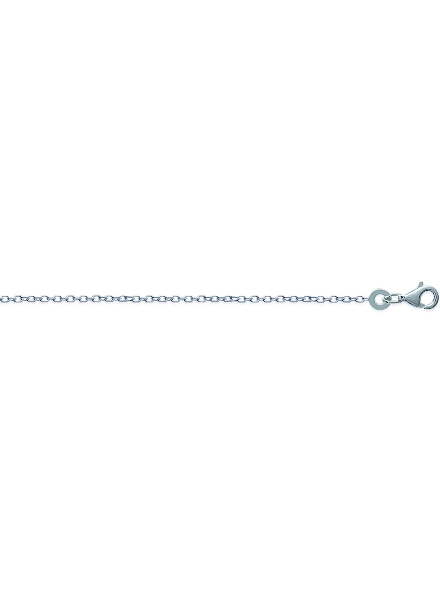 Chaîne Brillaxis maille forçat argent rhodié 40 cm